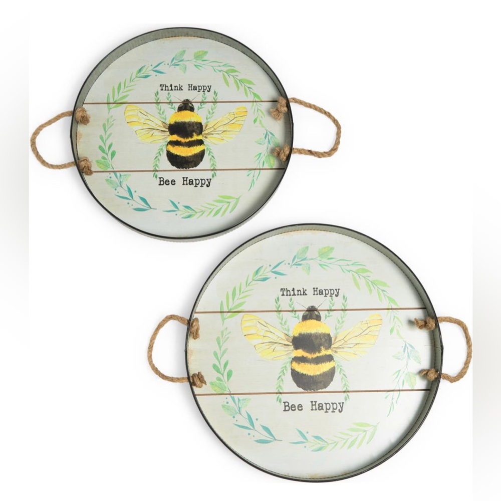 NEW!!! SET OF 2 DECORATIVE TRAYS